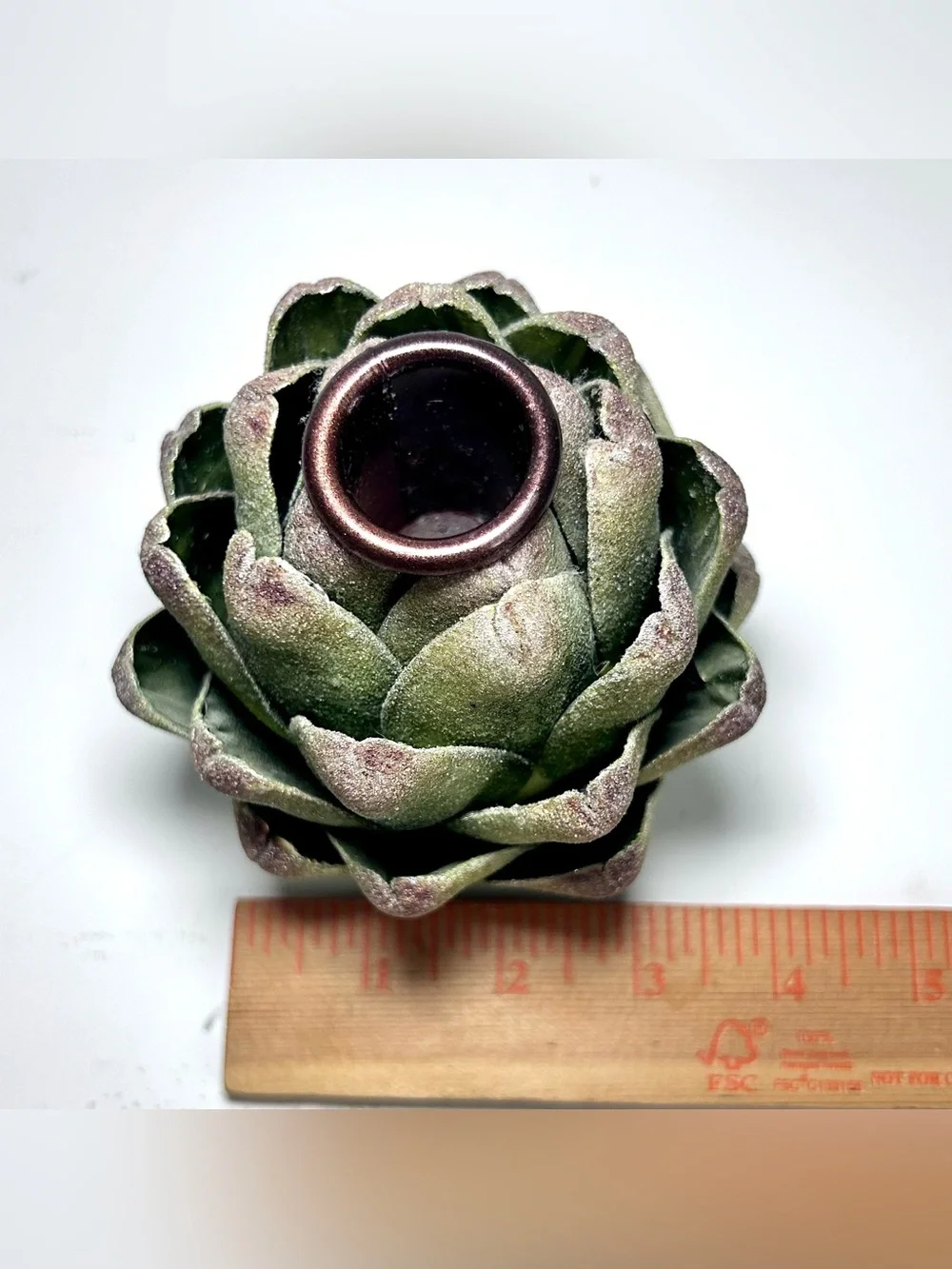 Artichoke Taper Candle Holders Set of Two